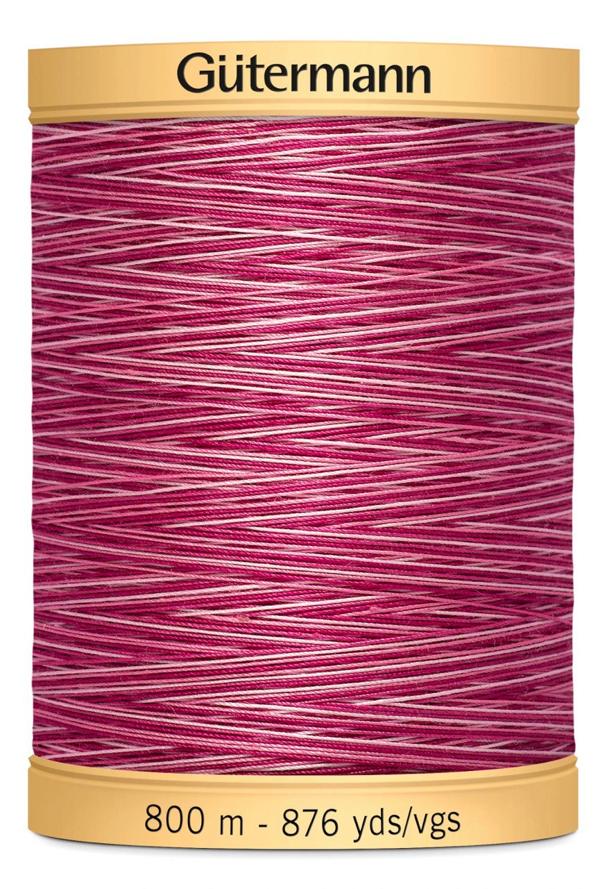 Variegated Cotton Thread 800m Plum Berry 9969