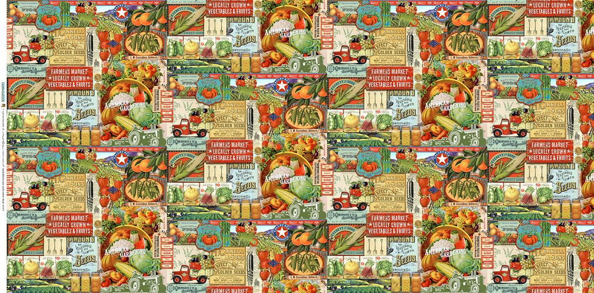 Farm And Garden Garden - Quilt Fabric