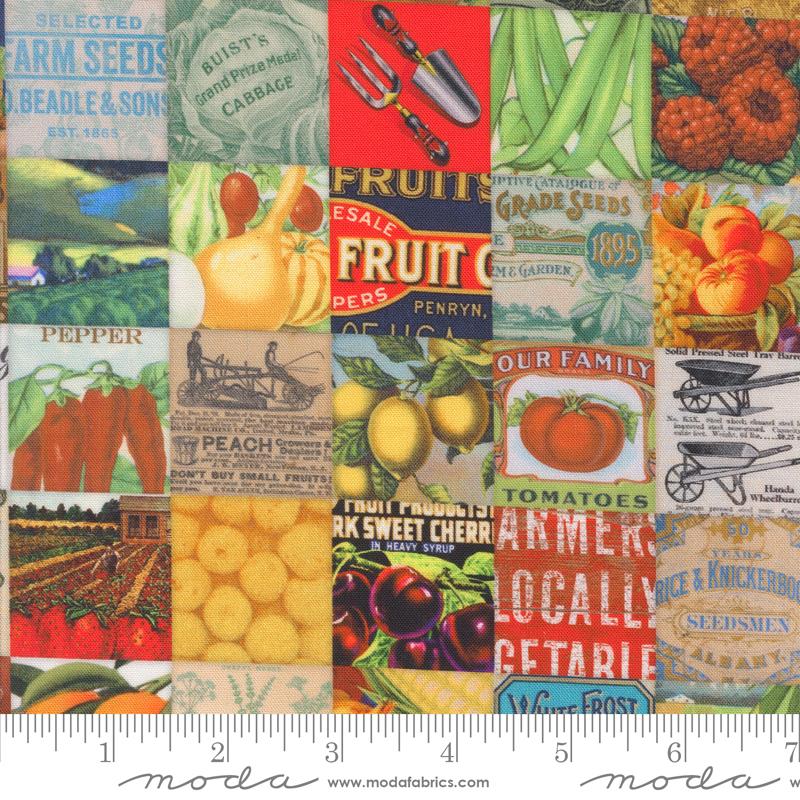 Farm And Garden Patchwork - Garden - Quilt Fabric