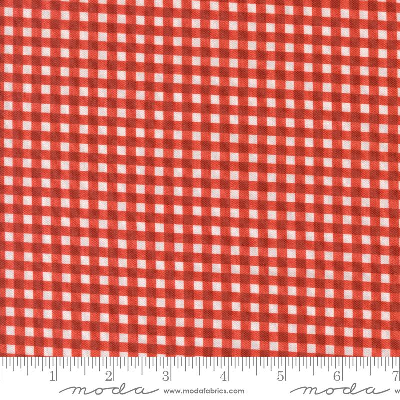 Farm And Garden Gingham - Tomato - Quilt Fabric