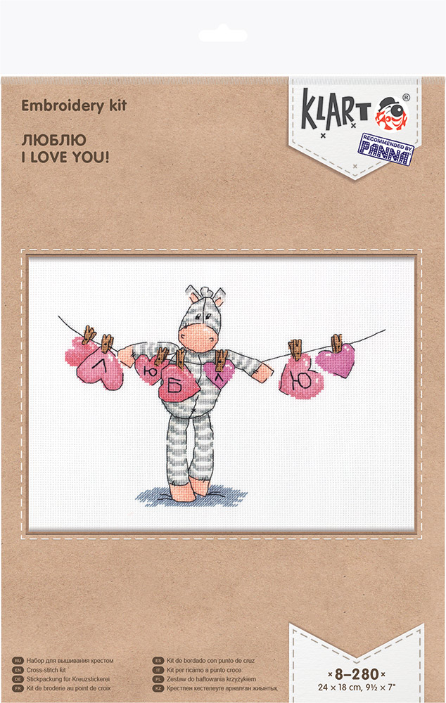 I Love You! - Cross Stitch Kit