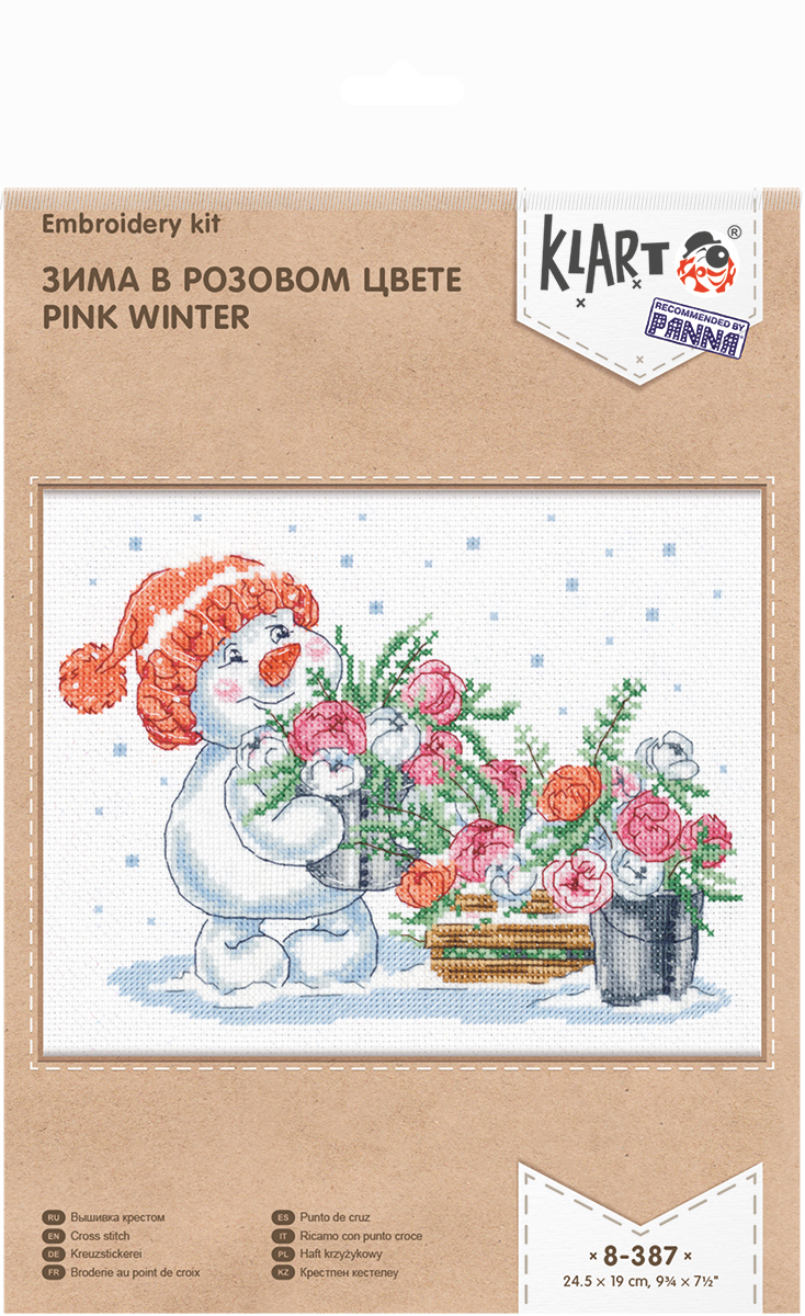 Pink Winter - Cross Stitch Kit