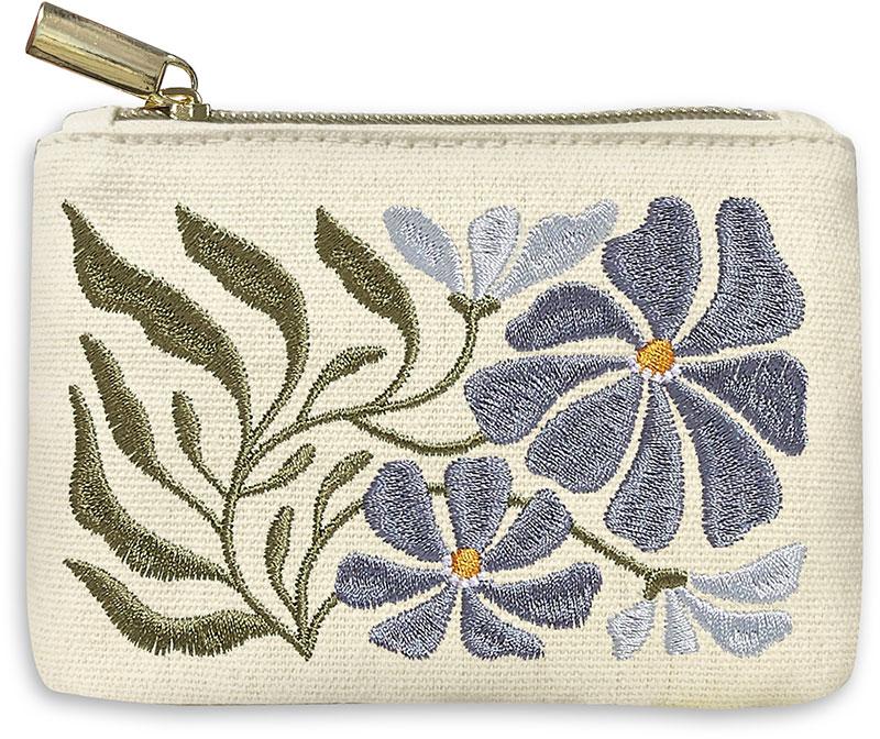 Coin Bag Embroidery Aster