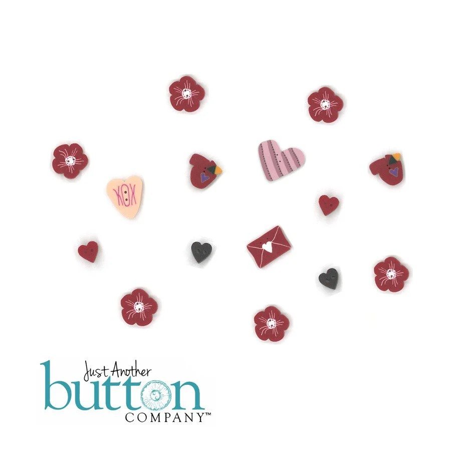Buttons for Love Laundry, zoomed in. Select this picture to zoom back out.