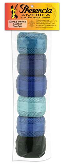 Antique Sashiko Perle Cotton Thread SZ08 Sampler Pack 