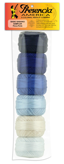 Basic Sashiko Perle Cotton Thread SZ08 Sampler Pack 