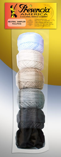 Neutral Perle Cotton Thread SZ08 Sampler Pack 