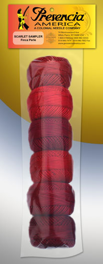 Scarlet Perle Cotton Thread SZ08 Sampler Pack 