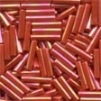 Mill Hill 82050 Red Rainbow Bugle Beads - 9mm Long