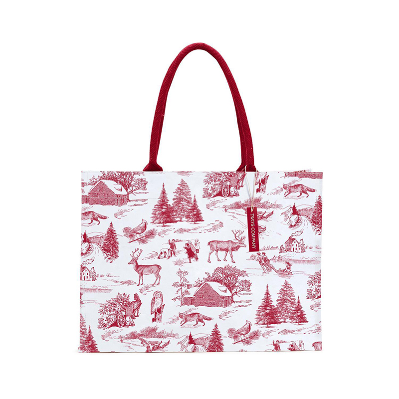 Tote Bag Winter Toile