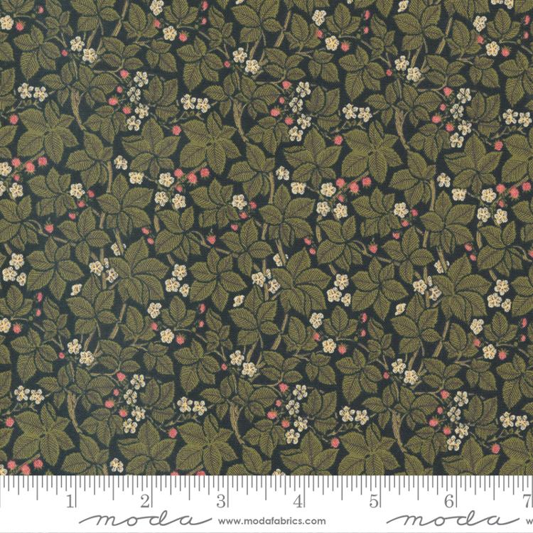Morris Meadow Damask Black - Quilt Fabric