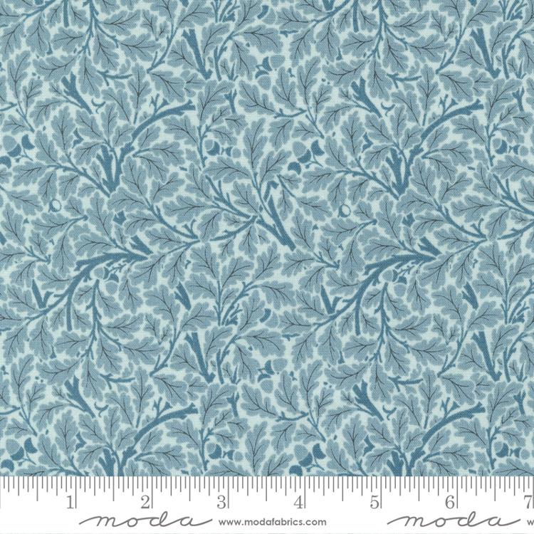 Morris Meadow Aquamarine - Acorn Blenders Leaf - Fabric