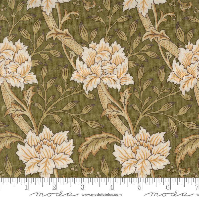 Morris Manor Flowers - Sage - Quilt Fabric