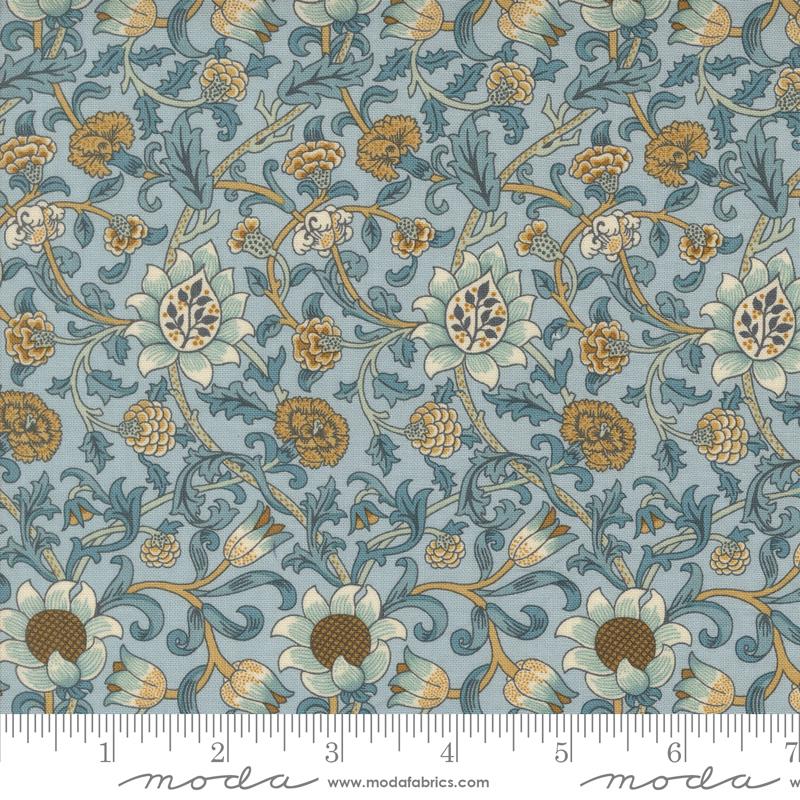 Morris Manor Sunflowers - Sky - Quilt Fabric