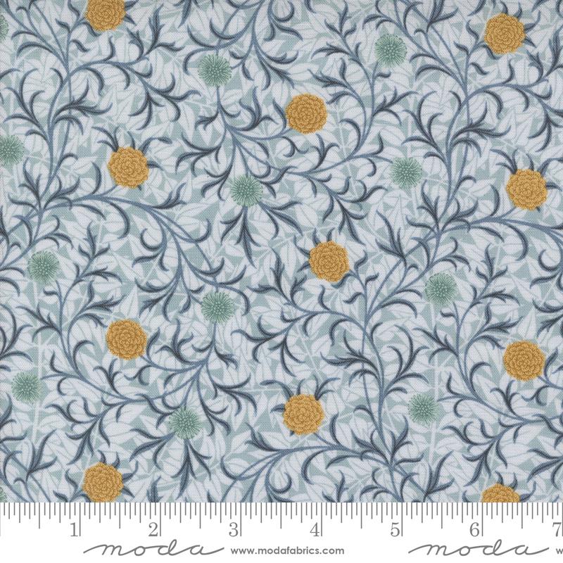Morris Manor Flowers - Sky - Quilt Fabric