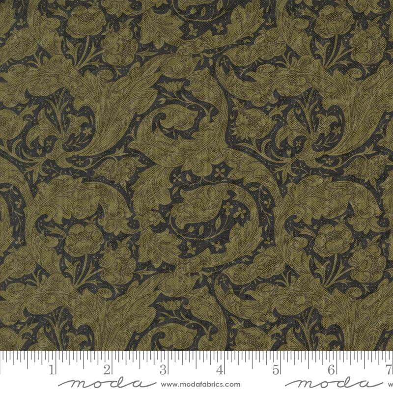 Morris Manor Flourish - Ebony - Quilt Fabric