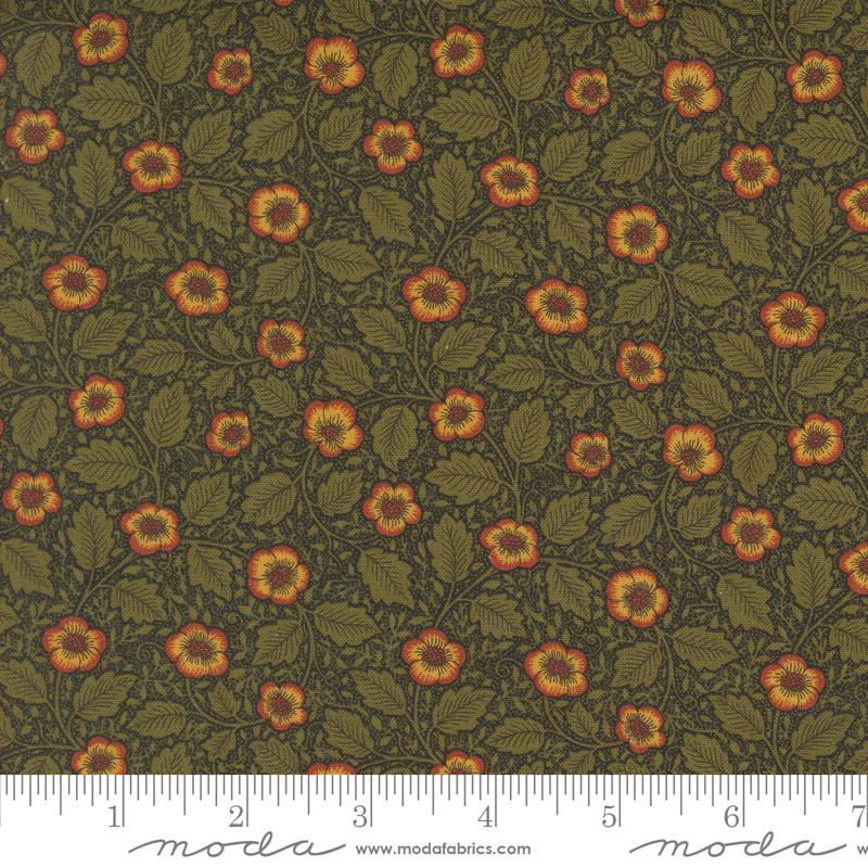 Morris Manor Vines - Ebony - Quilt Fabric