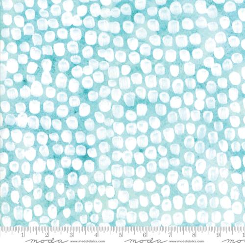 Brightly Blooming Aqua - Polka Daubs - Quilt Fabric