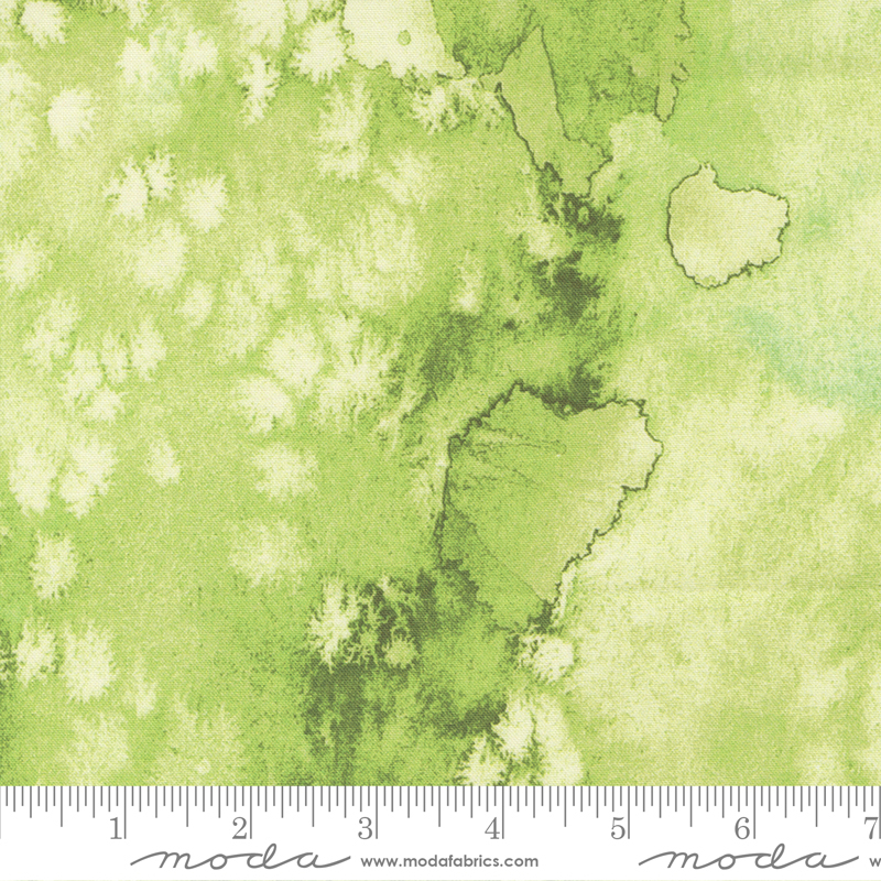 Eufloria Peridot - Basics Background Watercolor - Fabric
