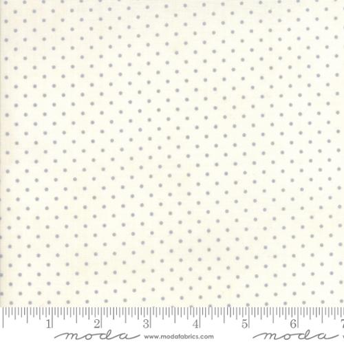 Essential Dots White Silver - Quilt Fabric