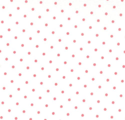 Essential Dots White Peony - Quilt Fabric