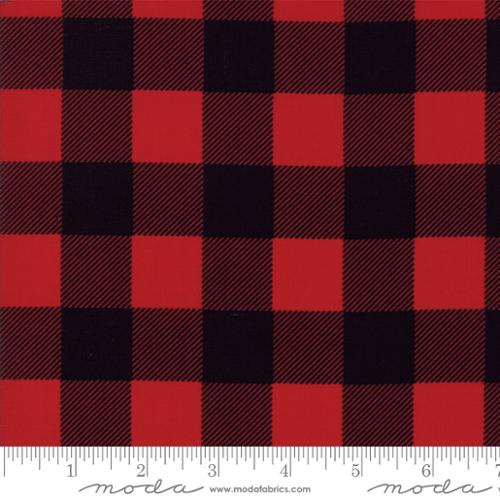 Buffalo Check Black Red - Quilt Fabric