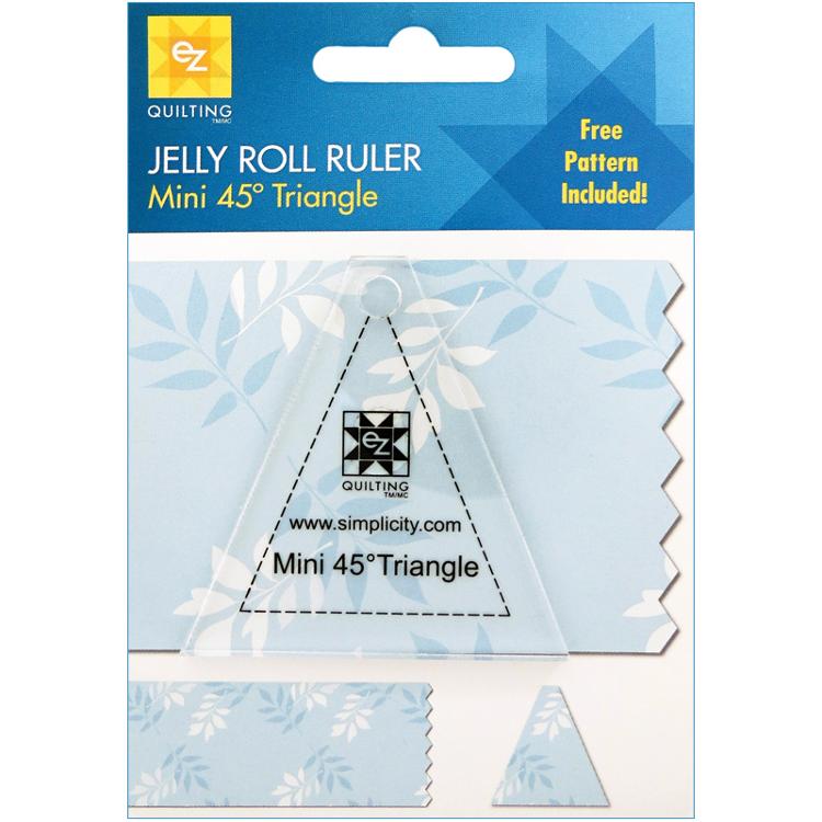 Mini 45-degree Triangle Jelly Roll Quilting Ruler