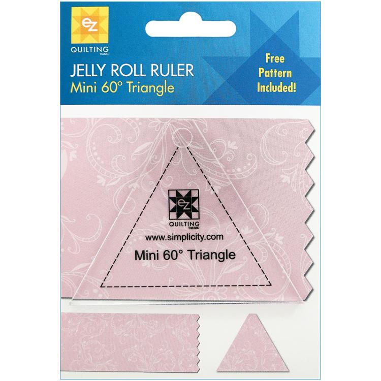 Mini 60-degree Triangle Jelly Roll Quilting Ruler 