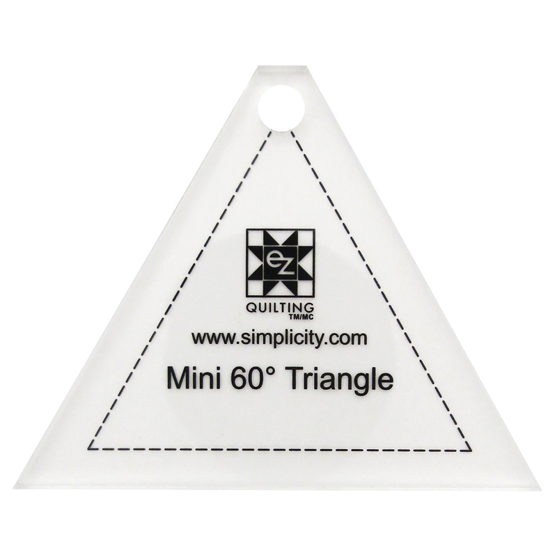 Mini 60-degree Triangle Jelly Roll Quilting Ruler 