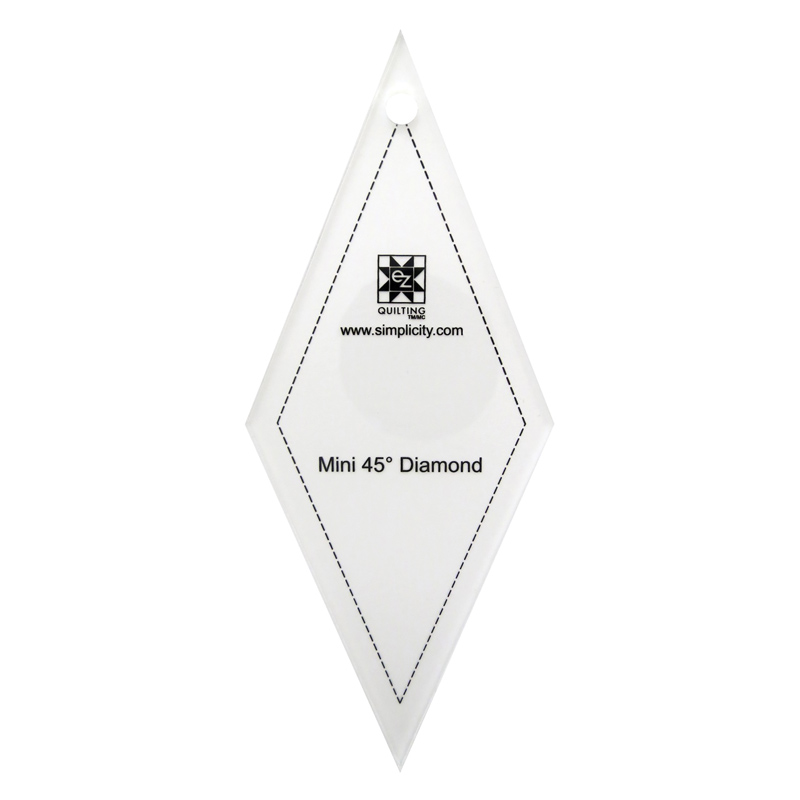 Mini 45-degree Diamond Jelly Roll Quilting Ruler