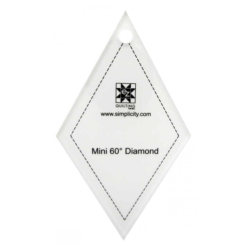 Mini 60-degree Diamond Jelly Roll Quilting Ruler