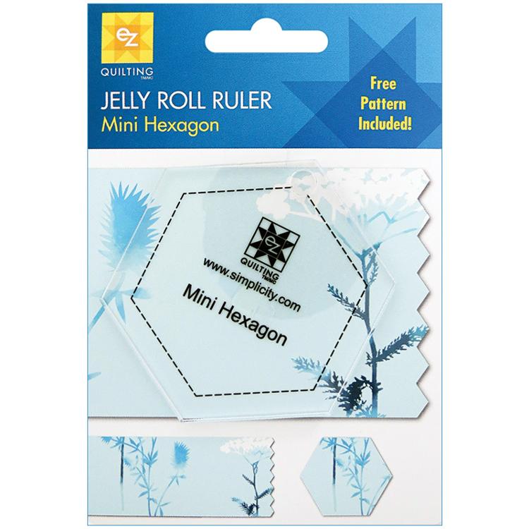 Mini Hexagon Jelly Roll Quilting Ruler