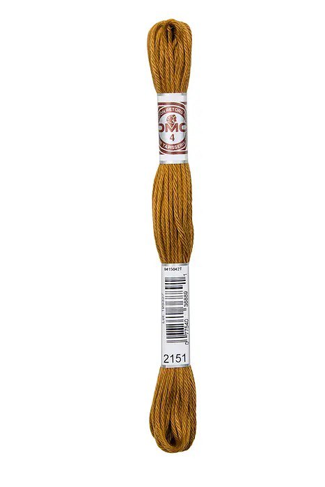 DMC Soft Matte Cotton Thread - 2151 Dark Yellow Beige