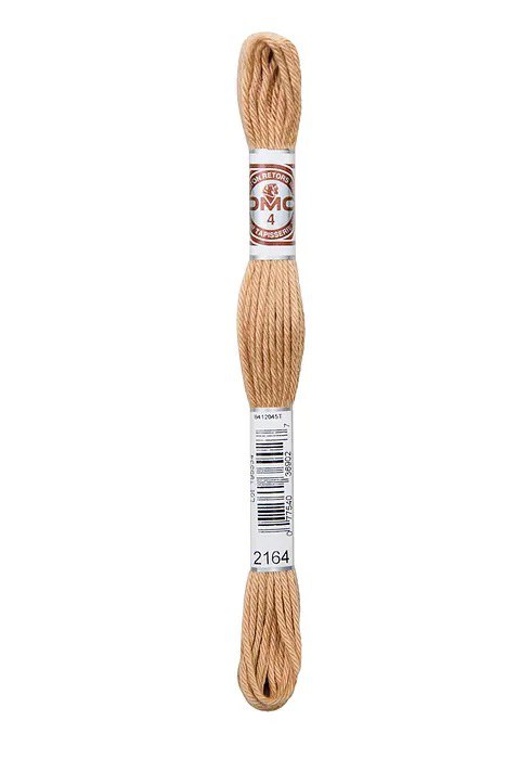 DMC Soft Matte Cotton Thread - 2164 Medium Light Tan