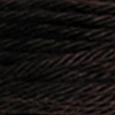 DMC Soft Matte Cotton Thread - 2371 Peppercorn, zoomed in. Select this picture to zoom back out.