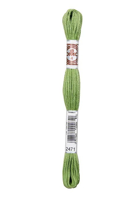 DMC Soft Matte Cotton Thread - 2471 Very Light Avocado Green