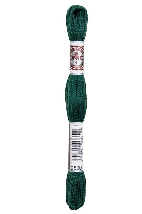 DMC Soft Matte Cotton Thread - 2500 Very Dark Blue Green