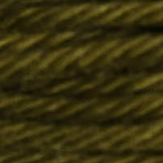 DMC Soft Matte Cotton Thread - 2730 Khaki, zoomed in. Select this picture to zoom back out.