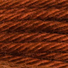 DMC Soft Matte Cotton Thread - 2918 Red Leather, zoomed in. Select this picture to zoom back out.