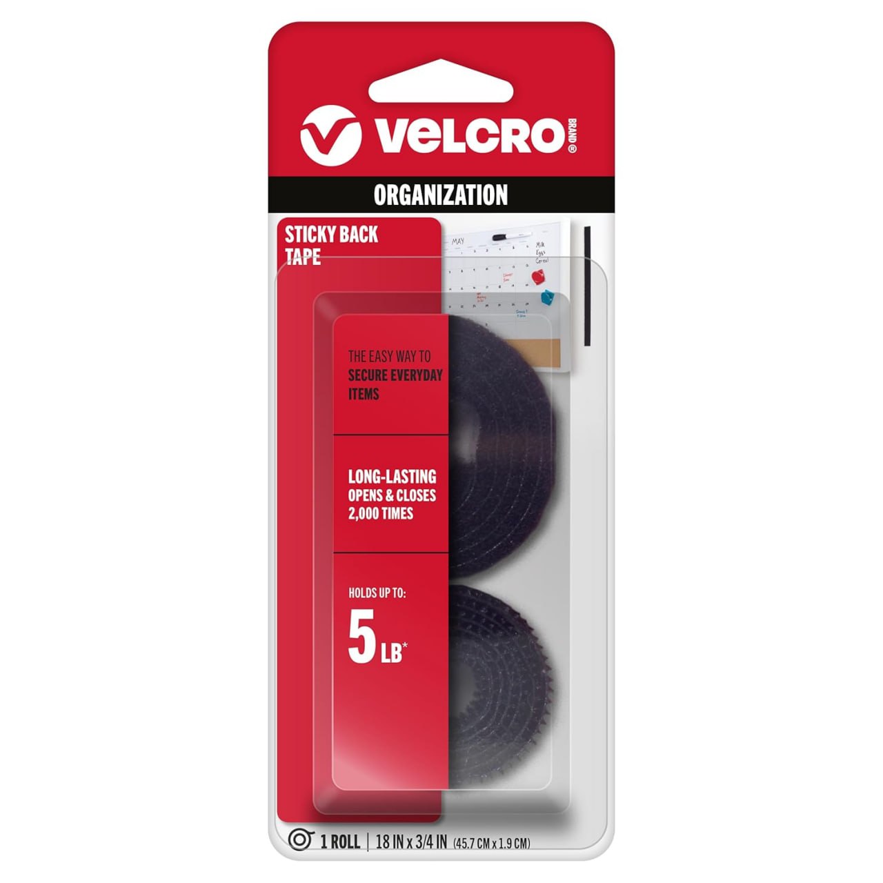 Sticky Back 18" Tape Black