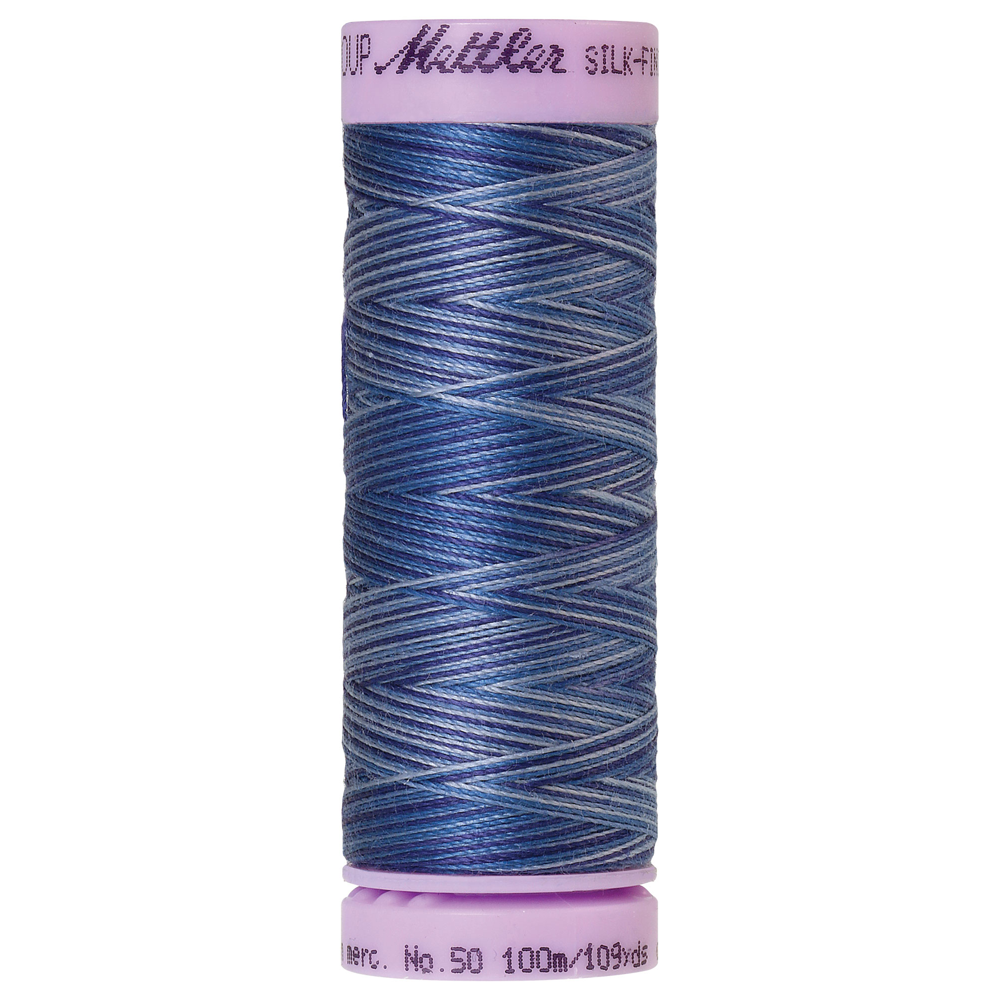Silk Finish Thread Multicolor Evening Blue 9812