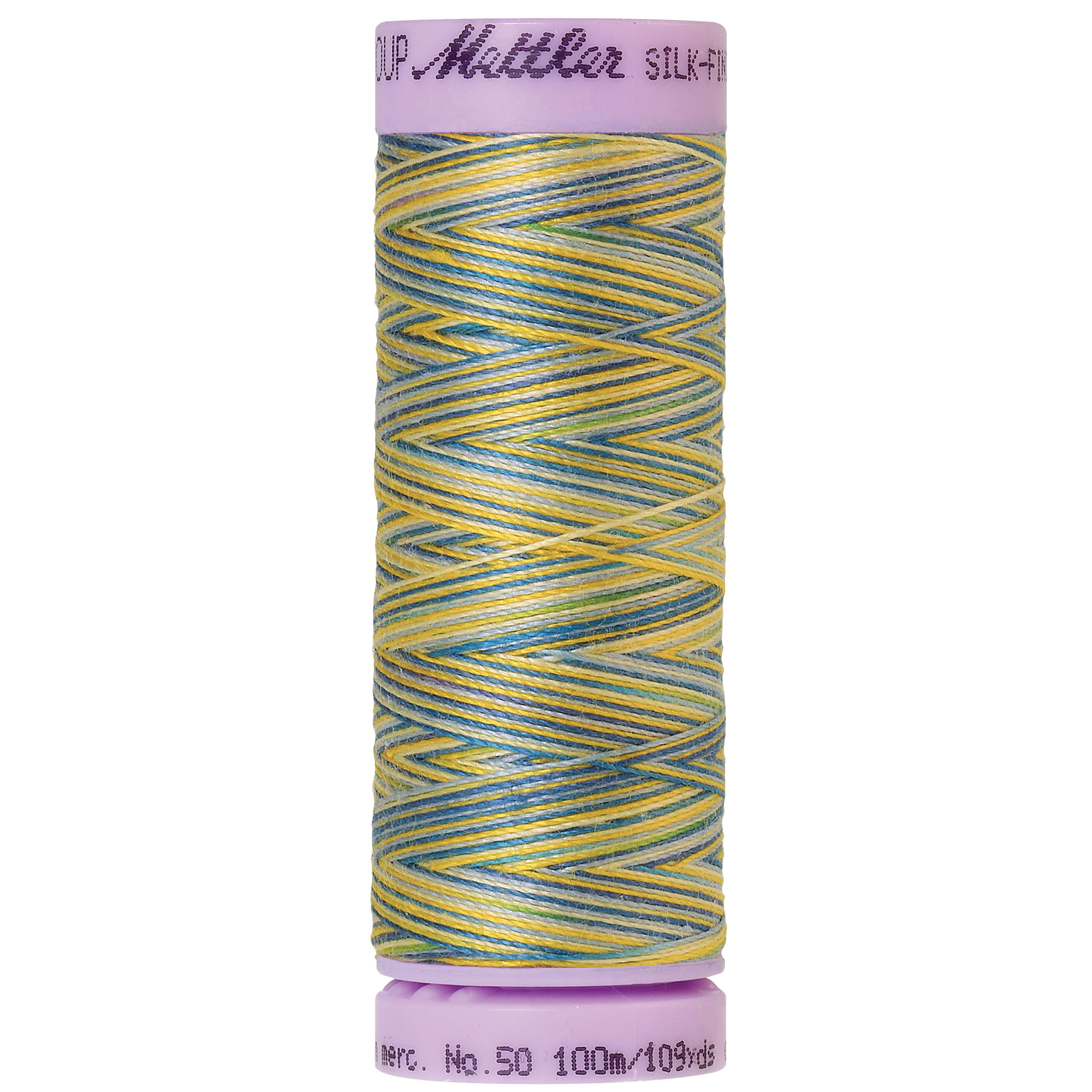 Silk Finish Thread Multicolor China Blue 9829