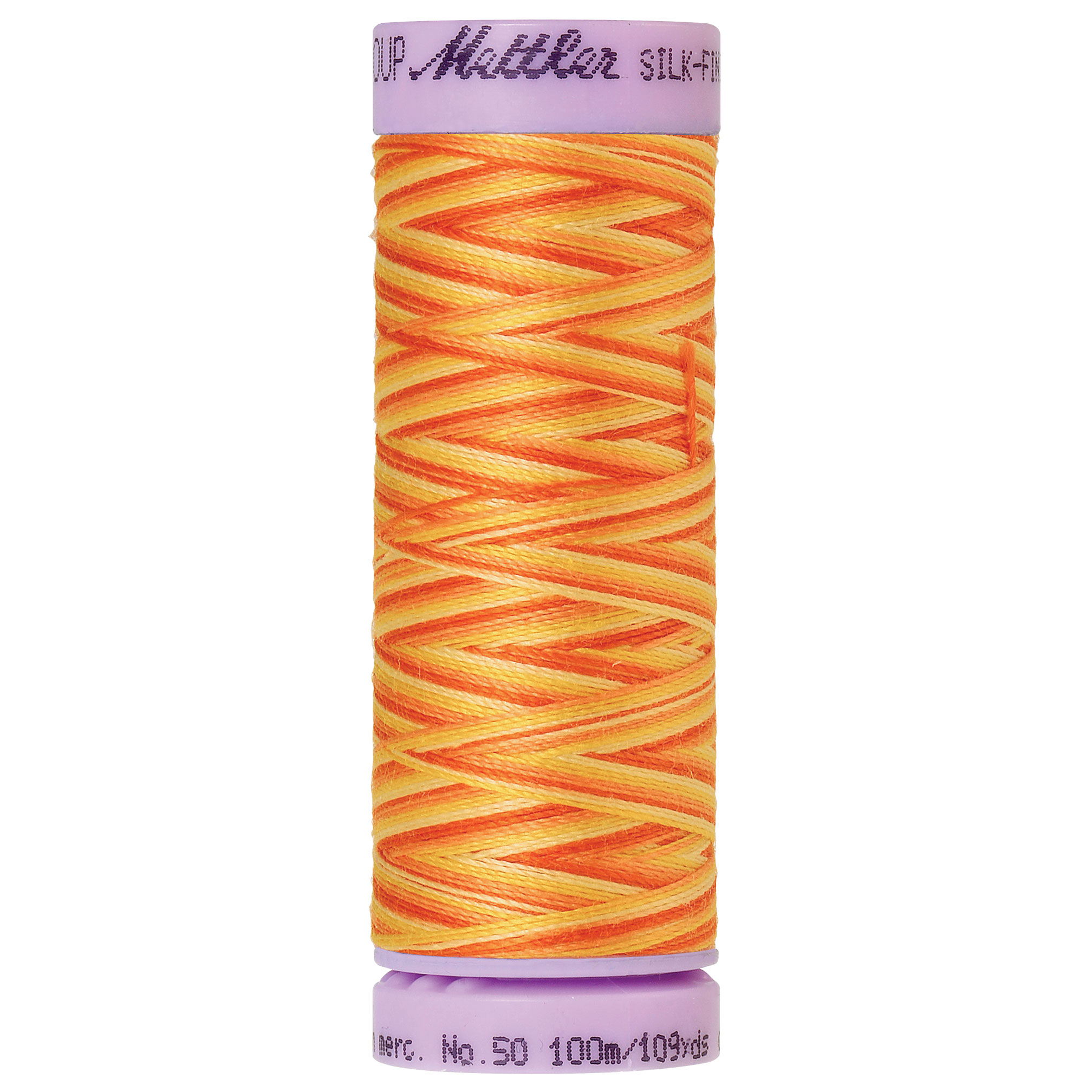 Silk Finish Thread Multicolor Orange Ana 9831