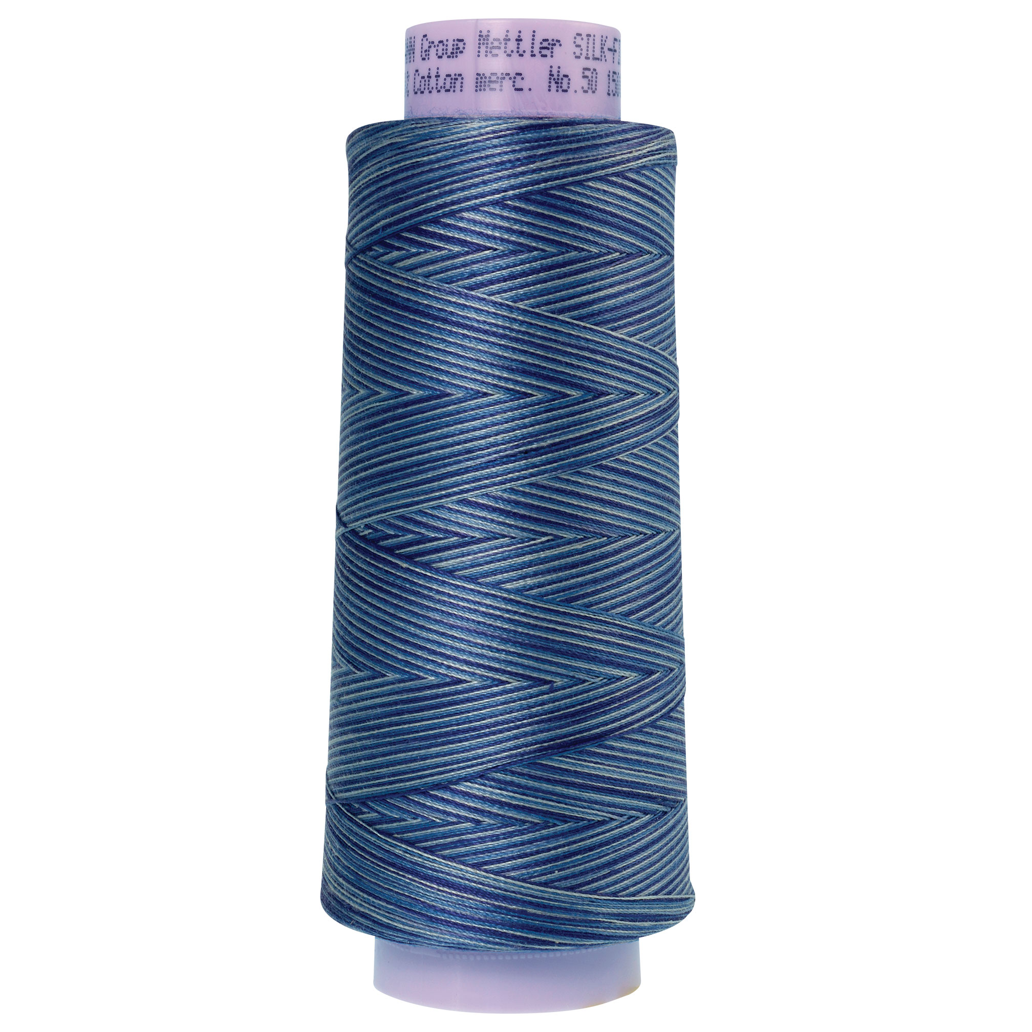 Silk Finish Thread Multicolor Evening Blue 9812
