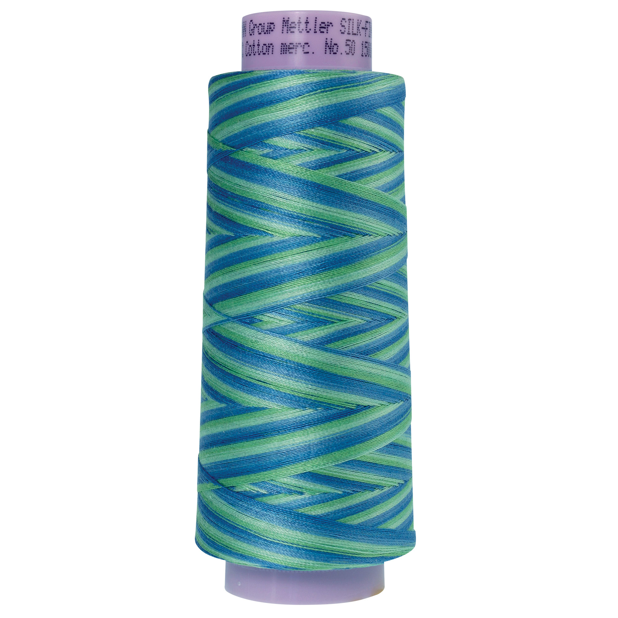 Silk Finish Thread Multi color Sea Spray Blue 9814
