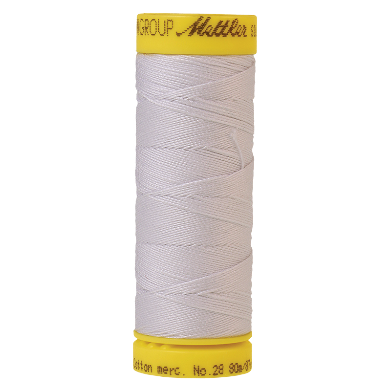 Silk Finish Thread 28wt White 2000