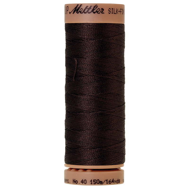 Silk Finish Thread 40wt Very Dark Brown 1002
