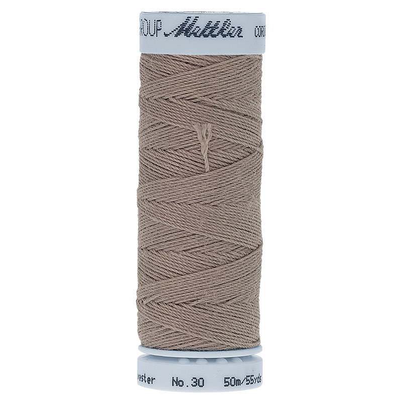 Cordonnet Thread 55yd Fieldstone 0412, zoomed in. Select this picture to zoom back out.