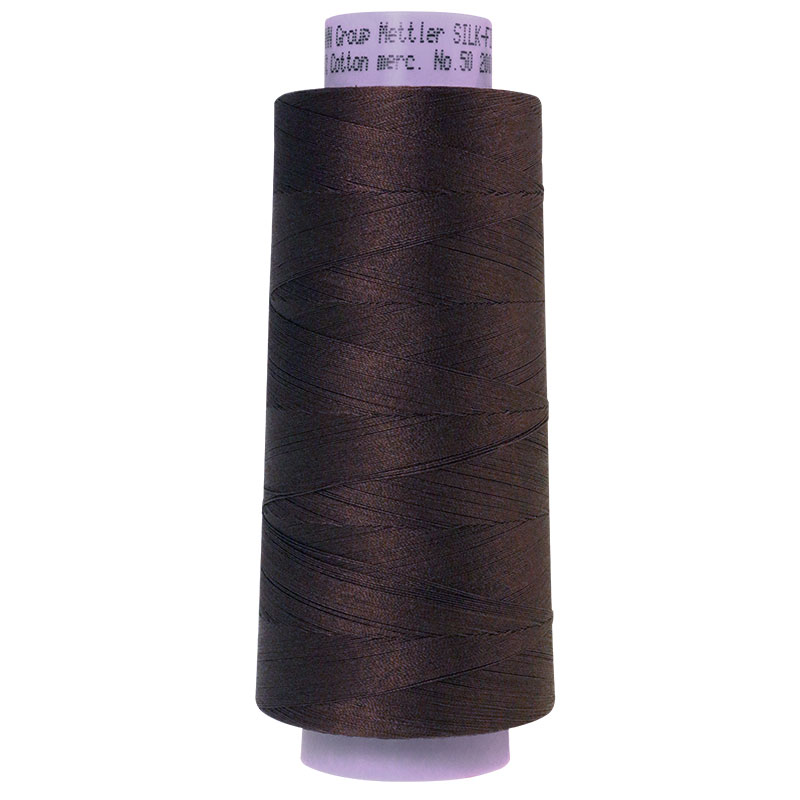 Silk Finish Thread 50wt Black Peppercorn 1382
