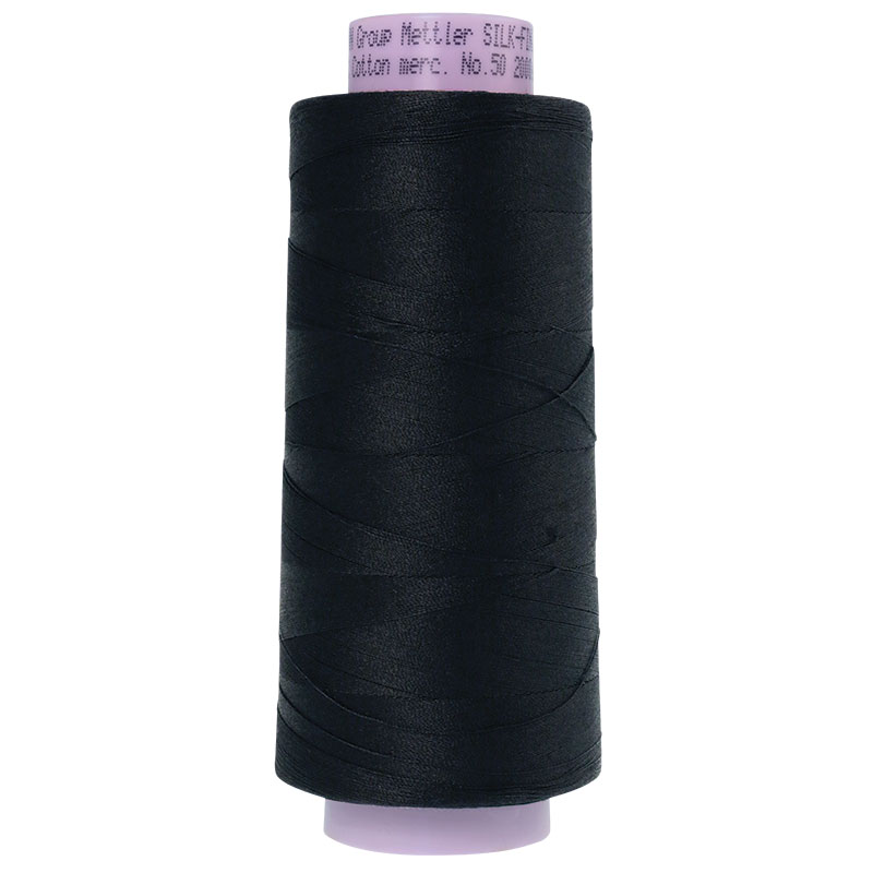 Silk Finish Thread 50wt Black 4000